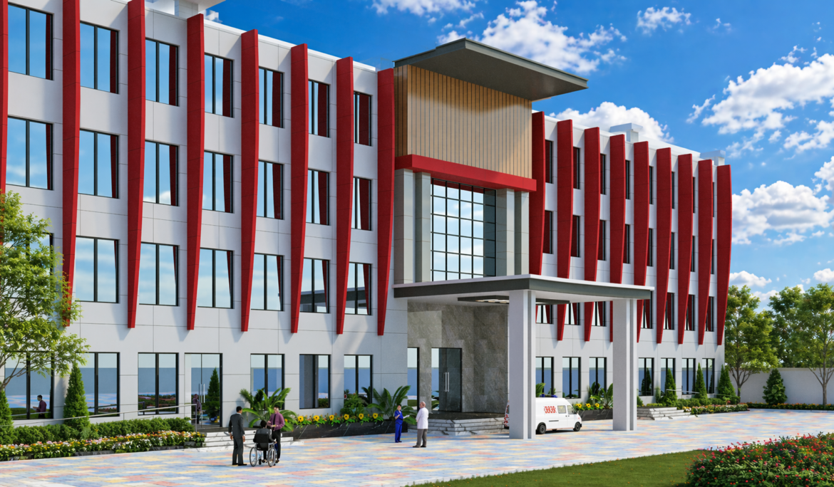 3D visualization for architects Pakistan — photorealistic building render by Studio3 before construction