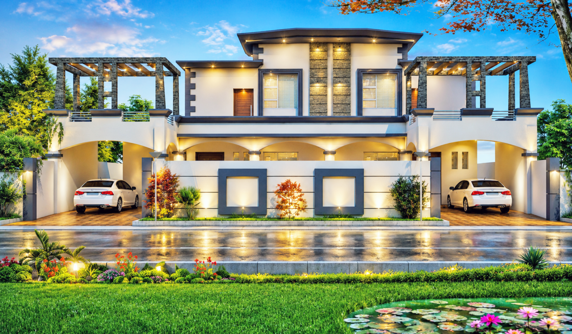 Professional architectural 3D modeling in Pakistan created by Studio3 for residential and commercial projects.