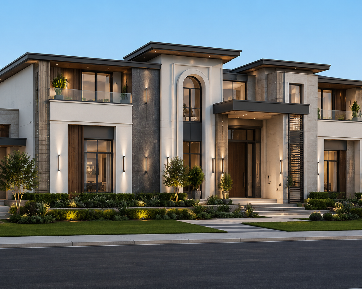 Architectural rendering services Pakistan — photorealistic exterior 3D visualization by Studio3
