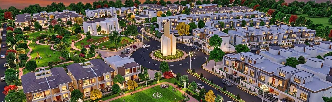 Real estate fly-through animation showcasing a modern architectural project